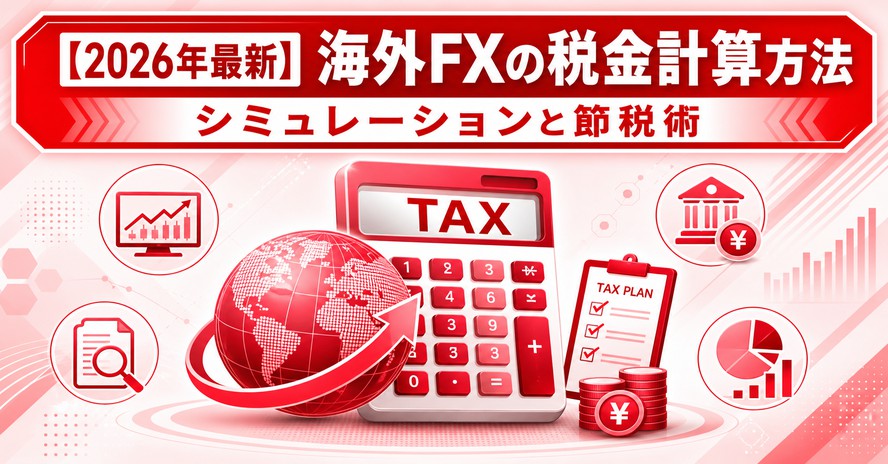 【2026年最新】海外FXの税金計算方法|シミュレーションと節税術