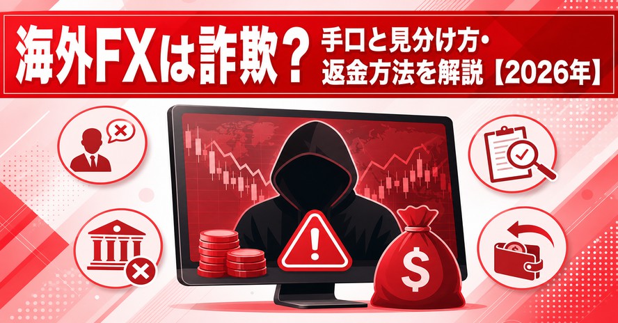 海外FXは詐欺？手口と見分け方・返金方法を解説【2026年】
