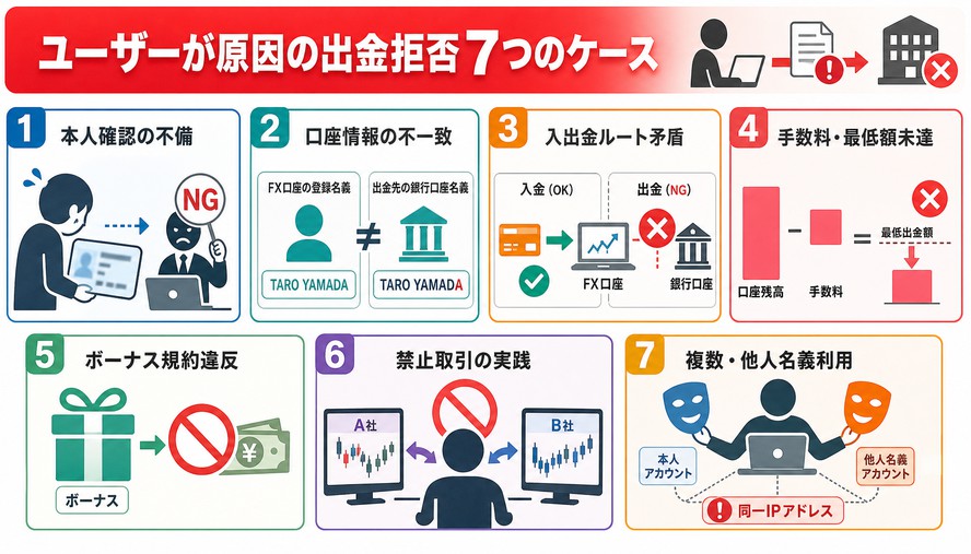 海外FX 出金拒否