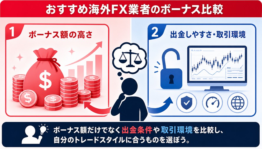 海外FX 口座開設ボーナス