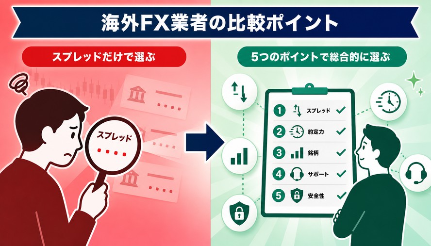 海外FX スプレッド 比較
