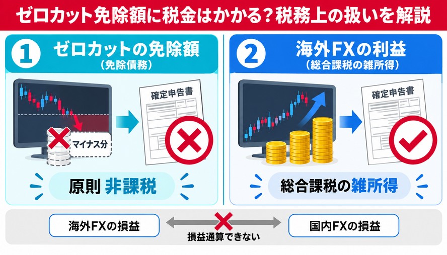 ゼロカット免除額に税金はかかる？税務上の扱いを解説