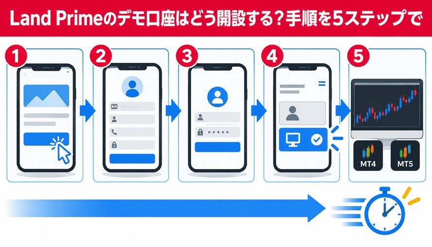 Land Primeのデモ口座はどう開設する？手順を5ステップで