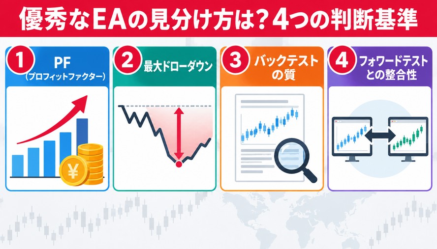 優秀なEAの見分け方は?4つの判断基準