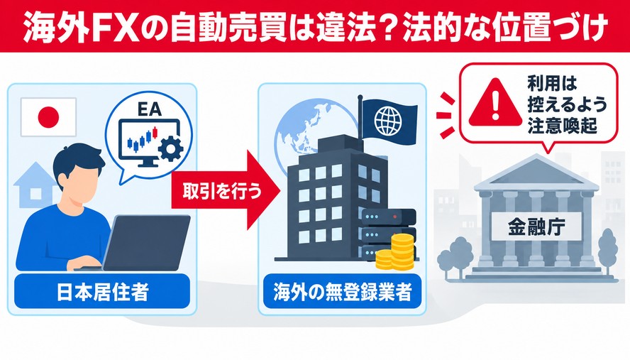 海外FXの自動売買は違法?法的な位置づけ
